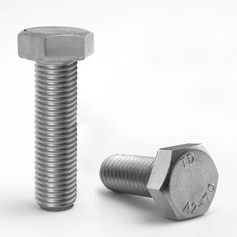 M8 X 1.0 X 16 HEXAGON HEAD SET SCREW - FINE THREAD 1.0MM (A2-70 STAINLESS STEEL) DIN 961