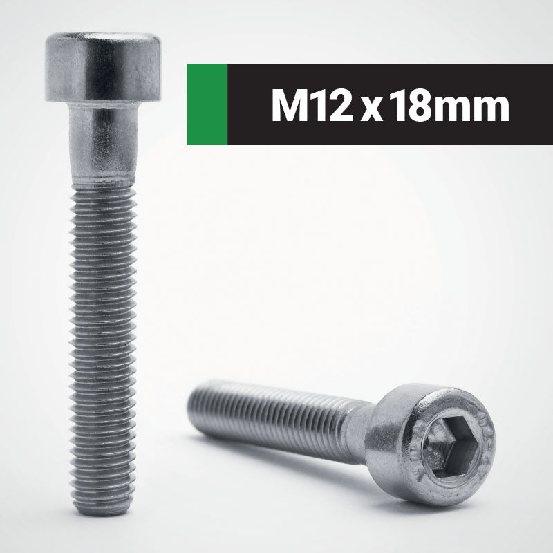 Jacbolts A2 stainless steel M12x18mm socket cap screw - DIN 912 - ISO 4762