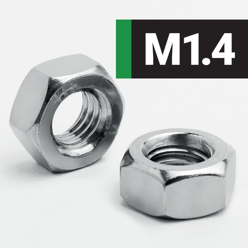 Jacbolts A1 stainless steel M1.4 Full Nuts - DIN 934