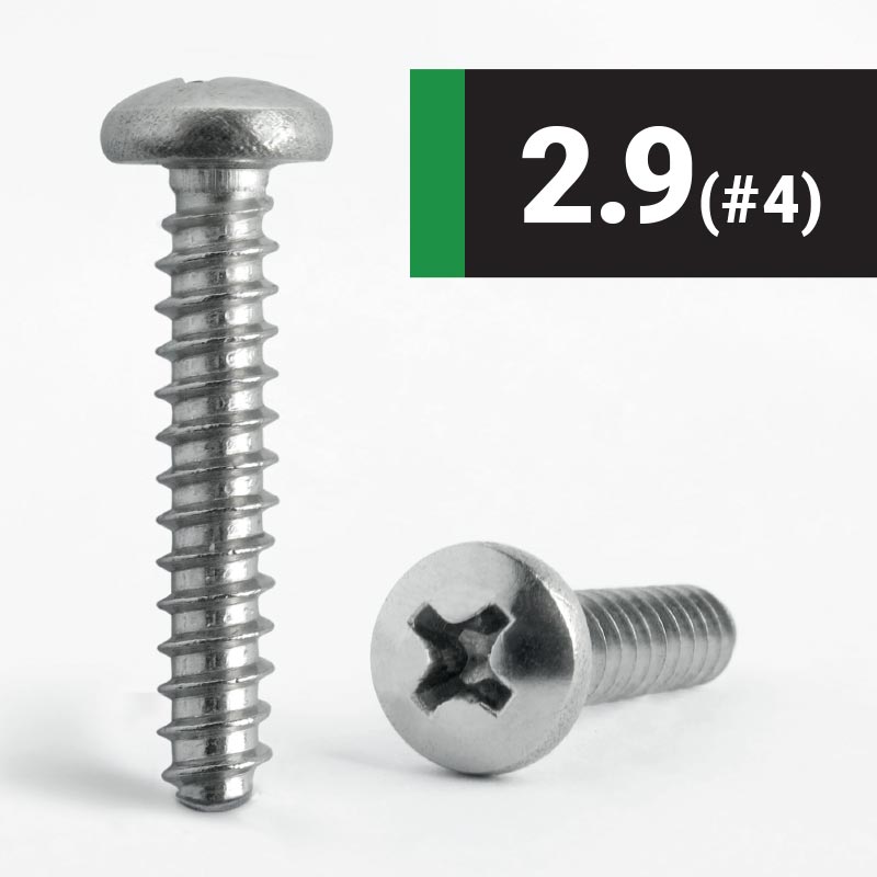 2.9 Blunt Point Phillips Pan B Self Tapping Screw A2 Stainless Steel - DIN 7981F H