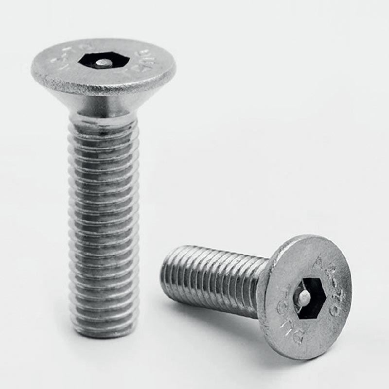 Socket Button + Pin Security Screws - Stainless Steel