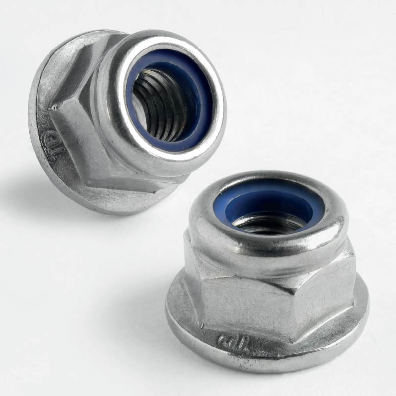 Hexagon Nyloc Non-Serrated Flange Nut DIN 6926