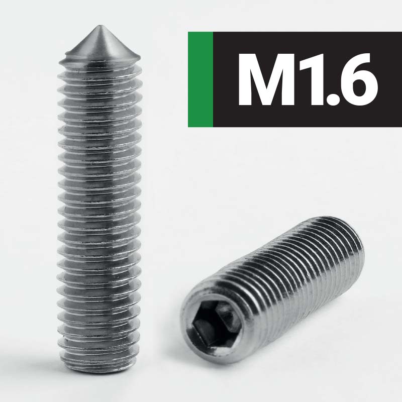 M1.6 Socket-Dog-Point-Set-Screw-A2-Stainless-Steel-DIN-912-ISO-4027