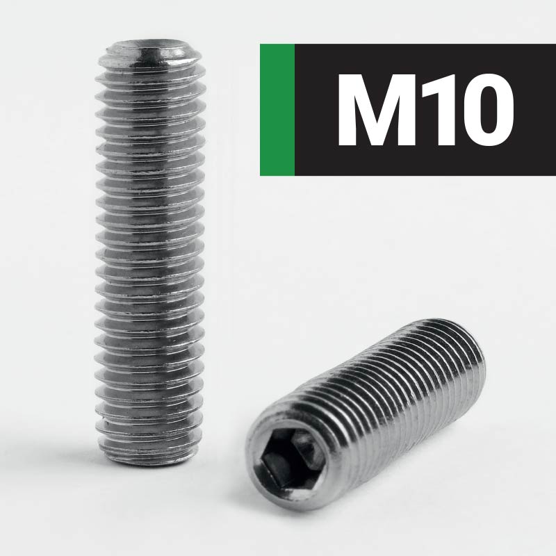 M10-Socket-Cup-Point-Set-Screw A2-Stainless-Steel-DIN 916-ISO 4029
