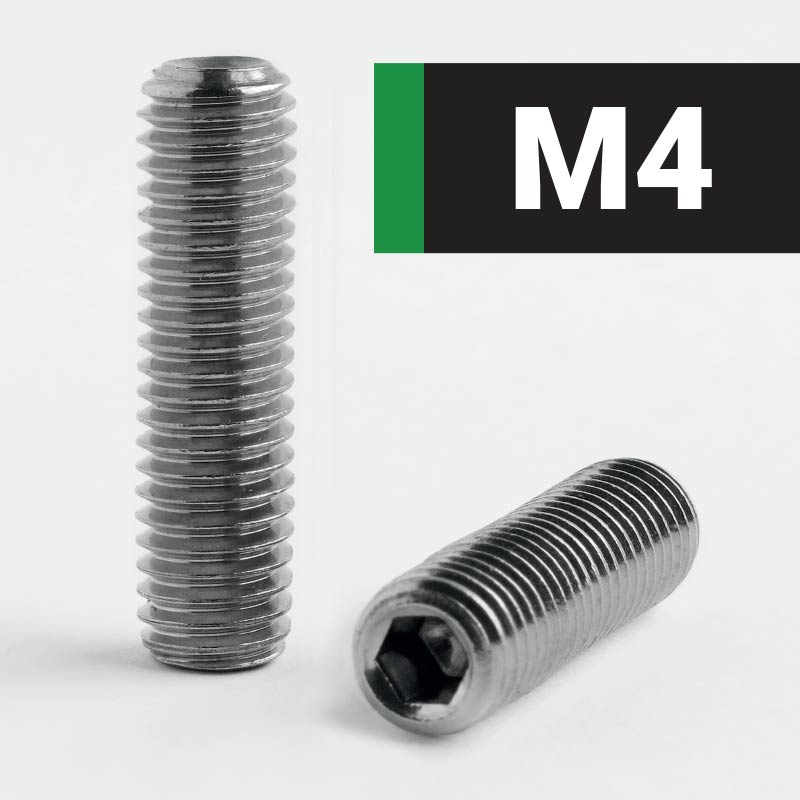 M4-Socket-Cup-Point-Set-Screw A2-Stainless-Steel-DIN 916-ISO 4029