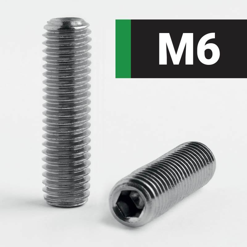 M6-Socket-Cup-Point-Set-Screw A2-Stainless-Steel-DIN 916-ISO 4029
