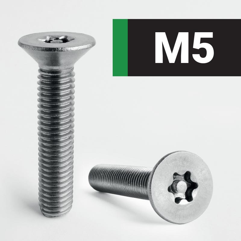 M5 Torx + Pin Countersunk Security Screw A2 Stainless Steel