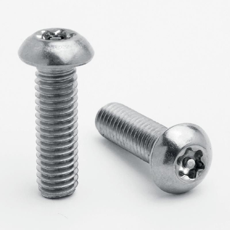 Torx Button + Pin Security Screw A2 Stainless Steel