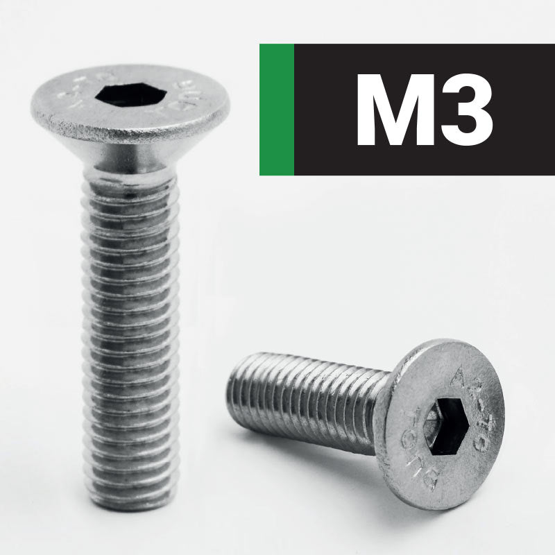 M3 Socket Countersunk screws/bolts A2 Stainless Steel