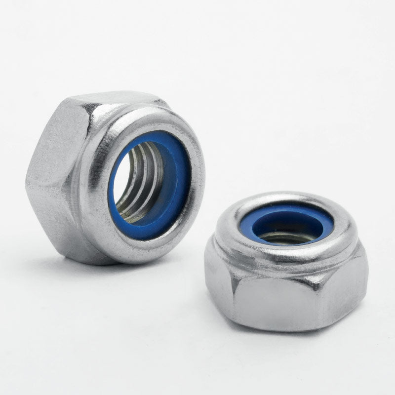 M2.5 NYLON INSERT NUT (A2 STAINLESS STEEL) DIN 985