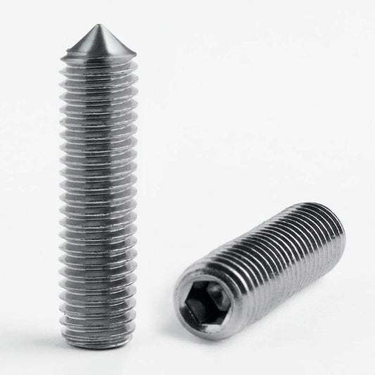 M12 X 30 SOCKET SET SCREW CONE POINT (A2 STAINLESS STEEL) DIN 914 / ISO 4027