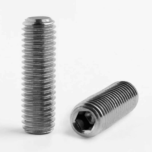 M16 X 90 SOCKET SET SCREW FLAT POINT (A2 STAINLESS STEEL) DIN 913 / ISO 4026