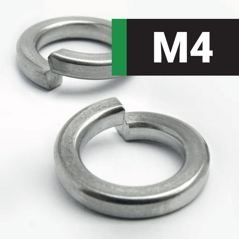 M4 SQUARE SECT SPRING WASHER (A1 STAINLESS STEEL) DIN 7980 