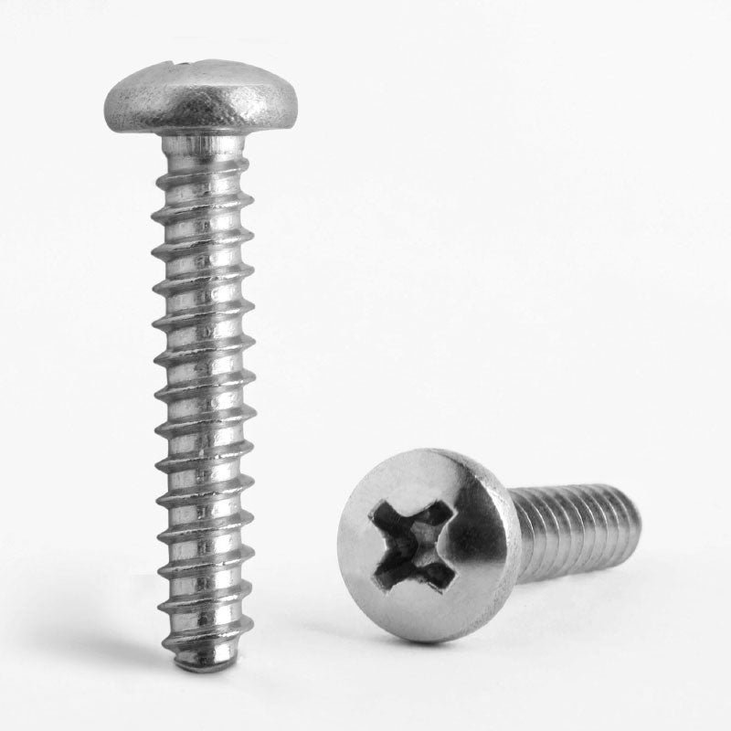 3.5 X 16 MM PHILLIPS PAN SELF TAPPING SCREW BLUNT POINT (A2 STAINLESS STEEL) DIN 7981F H