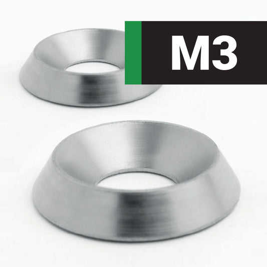 M3 Solid Cup Finishing Washer A1 Stainless Steel