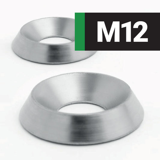 M12 SOLID METAL FINISHING WASHER (A1 STAINLESS STEEL) NFE 27-619 - Box of 50