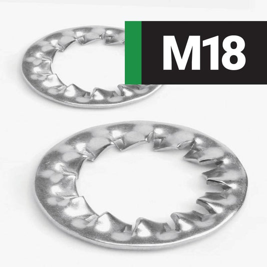 M18 INTERNAL TOOTH WASHER (A2 STAINLESS STEEL) DIN 6798J