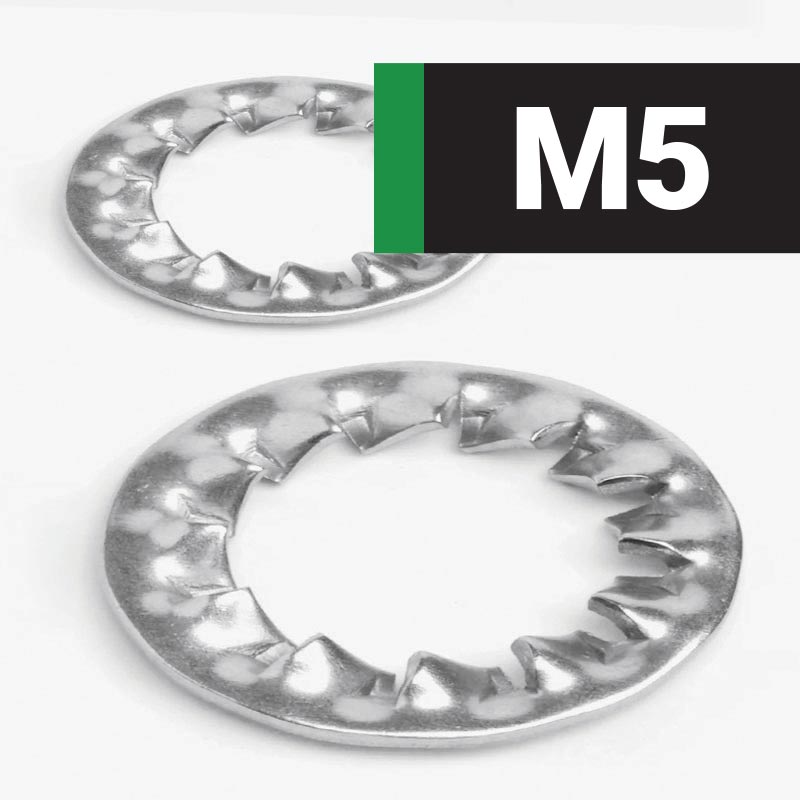 M5 INTERNAL TOOTH WASHER (A2 STAINLESS STEEL) DIN 6798J