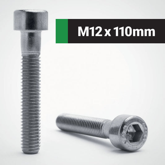 Jacbolts A2 stainless steel M12x110mm socket cap screw -  DIN 912 - ISO 4762