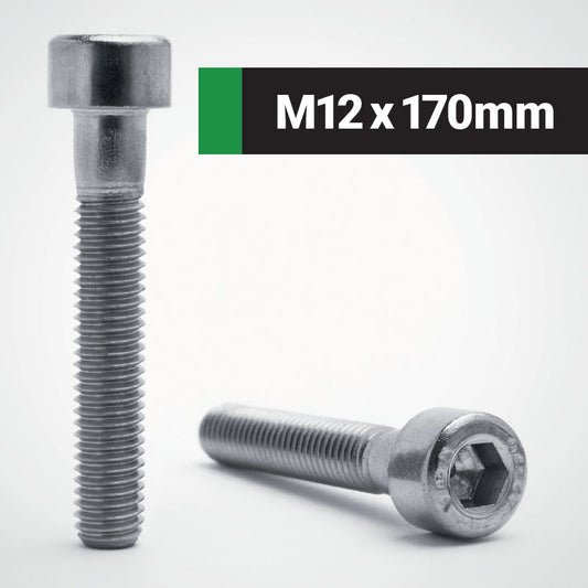 Jacbolts A2 stainless steel M12x170mm socket cap screw -  DIN 912 - ISO 4762