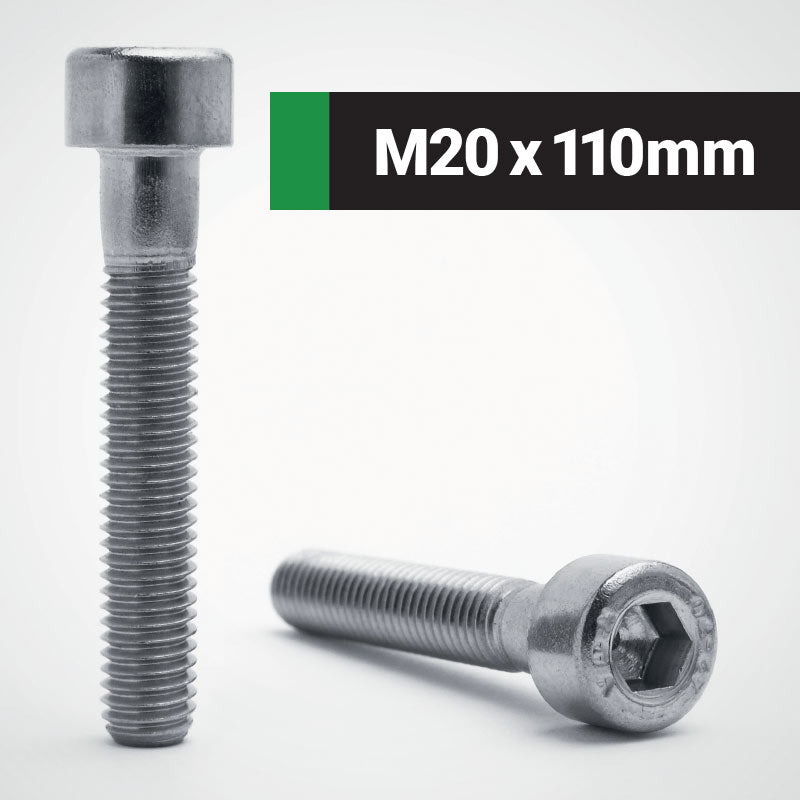 Jacbolts A2 stainless steel M20x110mm socket cap screw -  DIN 912 - ISO 4762