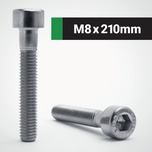 Jacbolts A2 stainless steel M8x210mm socket cap screw -  DIN 912 - ISO4762