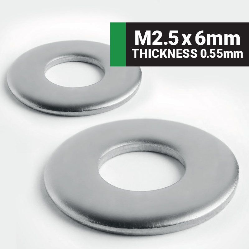 m2.5x6mm-metric-jacbolts-form-A-flat-washer-A2-stainless-steel-DIN125